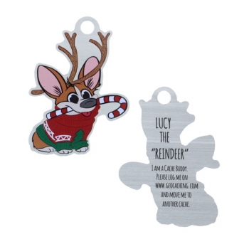 Lucy the Reindeer Travel Tag